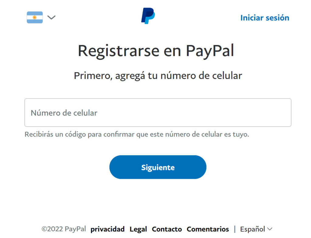 paypal registro