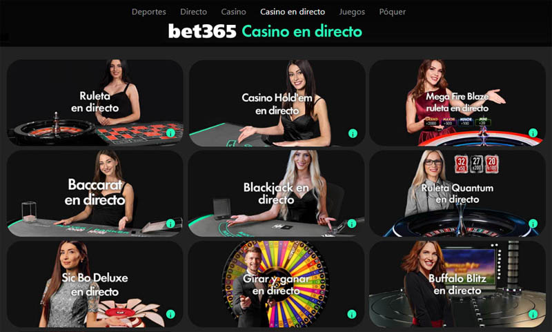 bet365 casino en directo